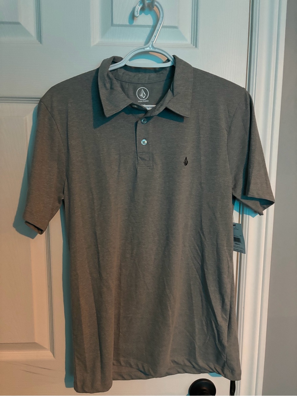 Volcom Men’s Heather Gray Polo Shirt - Short Sleeve